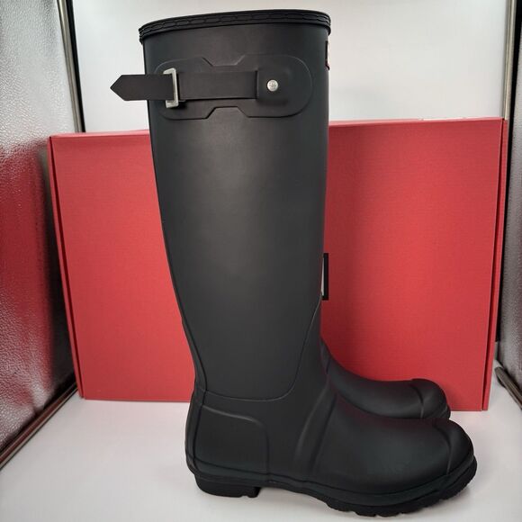 Hunter Original Tour Tall Boot, Black Winter, Rain Boot, Women’s Size 10 New - Picture 2 of 14